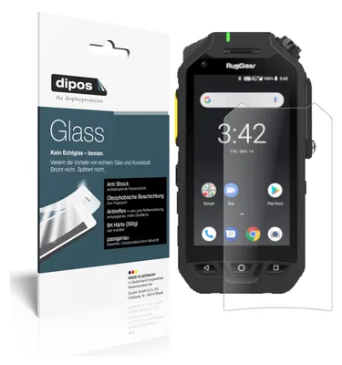 Obrázek produktu pro 2x ochranná fólie pro Ruggear RG725 matná - Anti-Shock 9H fólie dipos Glass plastové sklo