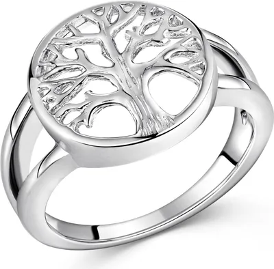 Produktbild von MATERIA Lebensbaum Ring Silber 925 Keltischer Ring Baum des Lebens 5,6g mit Box #SR-69