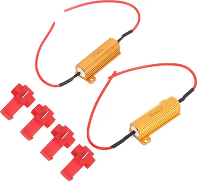 Obrázek produktu pro 2 LED dekodér 50 W 6 Ohm zátěžový odpor Flash Error Free Canceller pro denní svícení světlometů