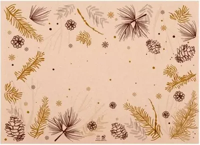 Image de Sets de table en papier "Hiver" 31 x 43 cm 500 pièces.