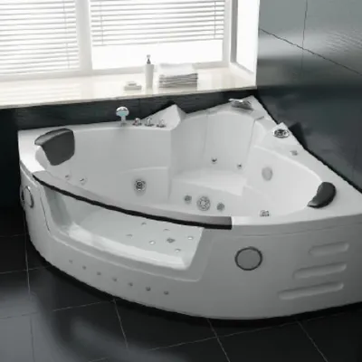 Produktbild von PureHaven Whirlpool 152x152 cm elegantes Design Heizung Lichttherapie Soundsystem Reinigungsprogramm Bluetooth-Soundsystem