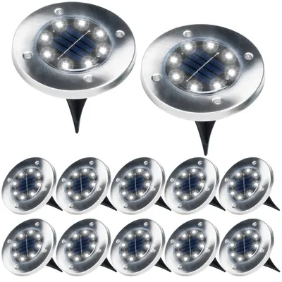 Immagine prodotto di 12x Lampada da giardino solare Lampada da terra LED con sensore