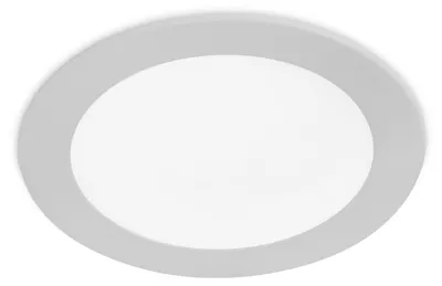 Immagine prodotto di Faretto circolare Easy, rotondo, con luce LED bianco neutro 4000 K, colore grigio, Ø225