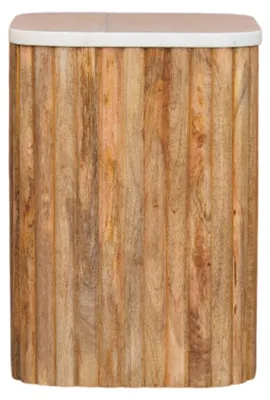 Produktbild von Artisan Furniture Oakish Marble Beistelltisch aus Massivholz