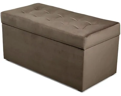 Obrázok produktu pre MG Design, hnedý taburet s úložným priestorom, 45x90 cm - objem úložného priestoru 100 litrov, nosnosť do 300 kg, jemný a lesklý povrch, ľahko sa udržiava, vhodný do obývačky a predsiene