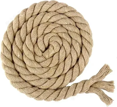 Productafbeelding van Katoenen macramé-koord, getwist katoenen koord, 3-strengs, meerkleurig, 5–20 mm x 2–5 m, macramé-touw voor knutselen