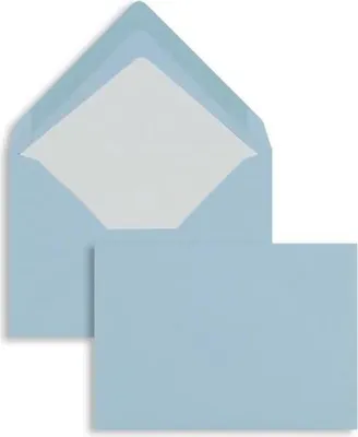 Produktbild von Briefumschläge C6 100g/qm gummiert VE=100 Stück aqua