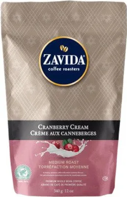 Produktbild von Zavida | Kaffeebohnen Cranberry Cream 340g - Aromatischer Genuss - 100% Arabica - Mittelröstung