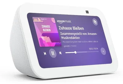 Produktbild von Amazon Echo Show 5 (3 gen.), Amazon Alexa, Rechteck, Weiß, Android, Fire OS, iOS, 14 cm (5.5"), MediaTek