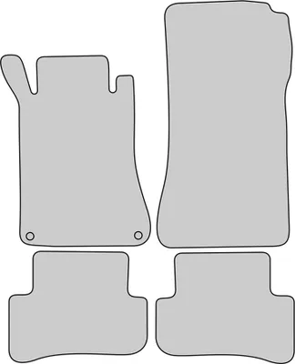 Produktbild von Luxus Fußmatten für Mercedes C-Klasse W203 Bj 2000-2007