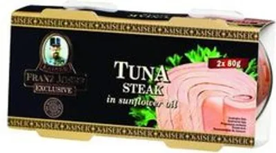 Zdjęcie produktu dla FJK TUŃCZYK STEK wędzony 2x80gr w oleju