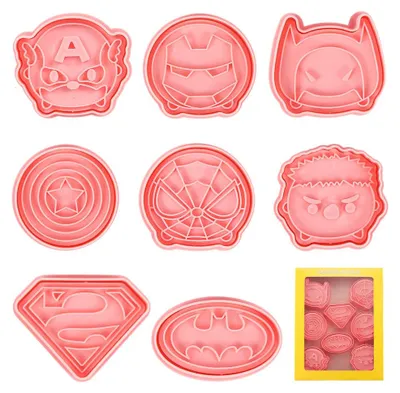 Produktbild von Keksformen für Kinder, 8 Keksformen, Keksformen, kleine Ausstechformen, Fondantformen, Brot- und Gemüseformen für Kinder, Sandwichformen