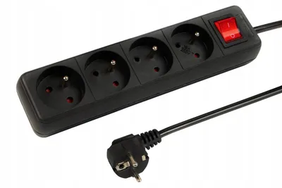 Obrázek produktu pro Prodlužovací kabel pr-470wsp 1,5m 4gu 3x1,5 černý