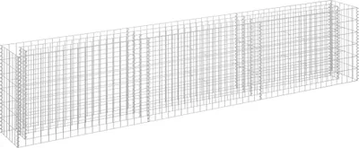 Zdjęcie produktu dla Podwyższona Donica Gabionowa, Galwanizowana Stal, 270X30X60 Cm Lumarko!