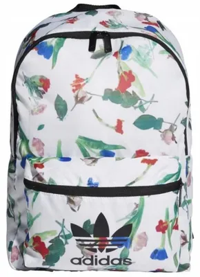 Immagine prodotto di Adidas - Zaino "Classic", Floral PP1887 (taglia unica) (bianco/colorato)