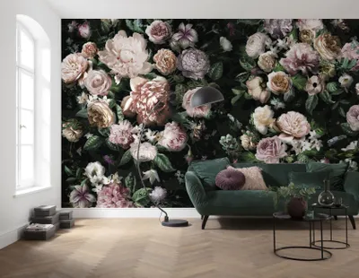 Produktbild von Komar Vlies Fototapete - Victoria Black - Größe: 800 x 250 cm (Breite x Höhe) - 8 Bahn, Schlafzimmer, Wohnzimmeren