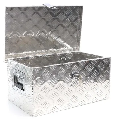 Alu-Werkzeugkiste 50,8x30,5x24 cm, silber, abschließbar