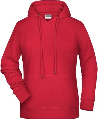 Produktbild von Ladies' Hoody Kapuzensweat mit Raglanärmeln red, Gr. S