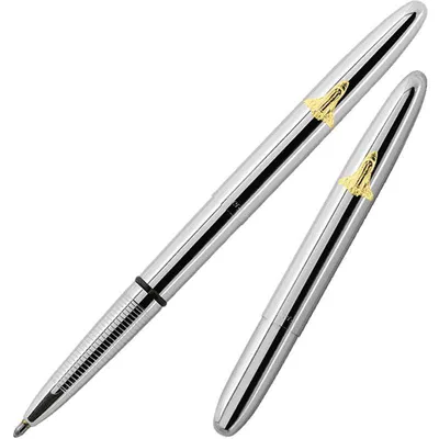 Produktbild von Bullet Space Pen, Chrom mit Space Shuttle-Emblem (#600SH)