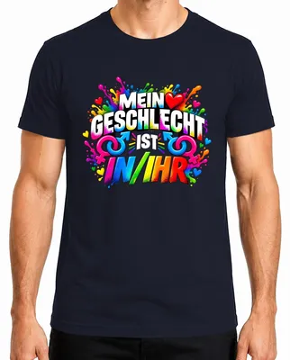 Produktbild von Mein Geschlecht Ist In Ihr Pronomen Humor Zweideutig Spruch Liebe Herren T-Shirt, Navy, M