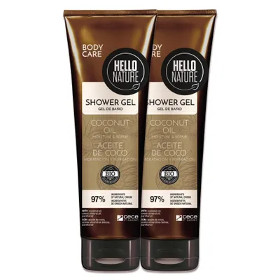 Produktbild von Duschgel mit Kokosöl BIO Sanfte Reinigung & Pflege Körperpflege Naturkosmetik, 2x 250ml