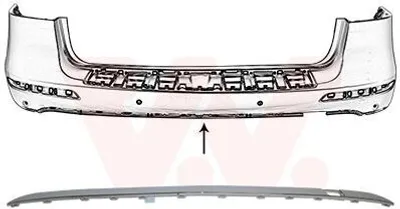 Produktbild von VAN WEZEL 2940550 Blende Stoßfänger Hinten