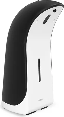 Image de Umbra distributeur de savon Emperor, distributeur automatique sans contact, distributeur de liquide vaisselle, plastique, noir et blanc, 355 ml, 1016999-050