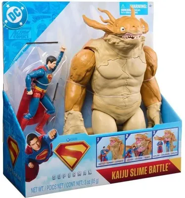Immagine prodotto di Battle Pack Kaiju Superman Film, personaggio Kaiju 30 cm, personaggio Superman 15 cm, con slime 85 g, dai 4 anni in su