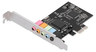 Zdjęcie produktu dla Karta dźwiękowa PCI-E 5.1 z układem CMI8738 – karta audio stereo zgodna z systemem Windows 7 do komputerów stacjonarnych