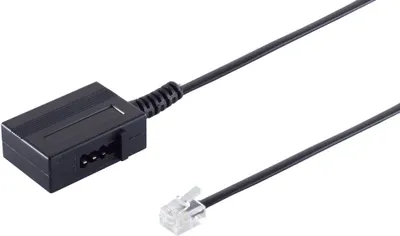 Produktbild von Western-Stecker 6/4 / TAE N-Buchse 0,2m