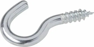 Produktbild von TOOLCRAFT 828108 Schraubhaken, gebogen 50 mm Stahl verzinkt 50 St.