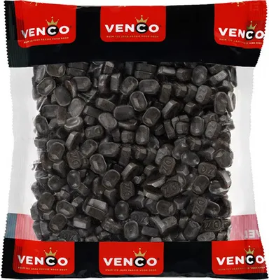 Produktbild von Venco Briketts doppelt salziges Lakritz 1 Kilo