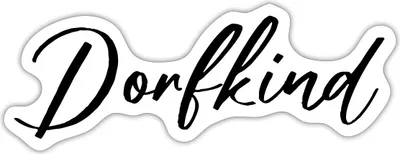 Produktbild von Spreadshirt Dorfkind Geschenk Geschenkidee Lustig Sticker Aufkleber, 10 x 10 cm, Mattweiß