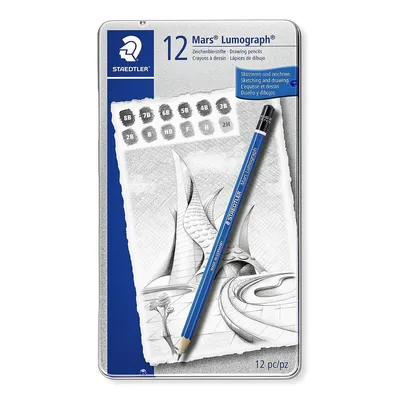 Produktbild von Staedtler Mars Lumograph 100, 12 Stück(e), PEFC