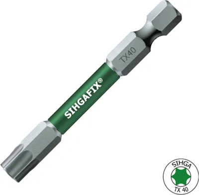 Produktbild von 5 Stück SIHGAFIX® Torx Bitsystem 60 mm Länge TX 40