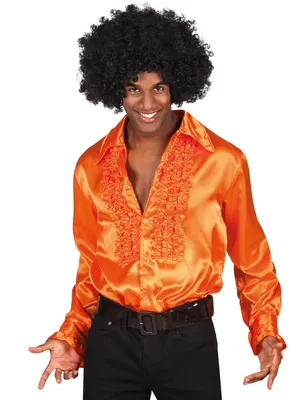 Produktbild von Schlagerstar Rüschenhemd orange Größe: XXL