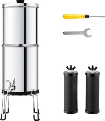 Produktbild von Schwerkraft Wasserfiltersystem - Wasserfiltereimer mit Ultrafiltrationsmembran - Hochleistungswasserfilter für sauberes Trinkwasser