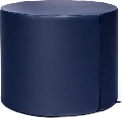 Produktbild von Ecopuf, Pouf Hocker, Sitzhocker Kunstleder, Blau E11, Kunstleder, 50x40cm