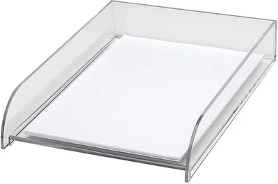 Produktbild von Briefablage Acryl A4 247x62x331mm glasklar Packung mit 8 Stück