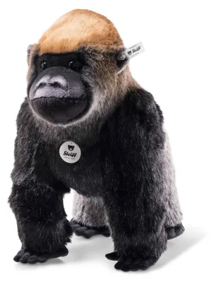 Image de Steiff 062223 Boogie Gorilla, peluche, 35 cm, noir
