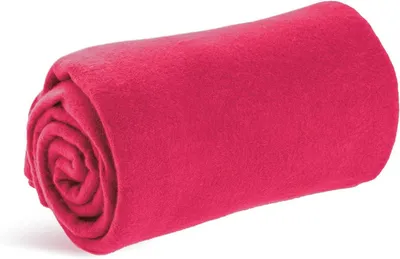 Imagen del producto de Manta de microfibra, 127 x 152 cm, color rosa, ideal para viajes