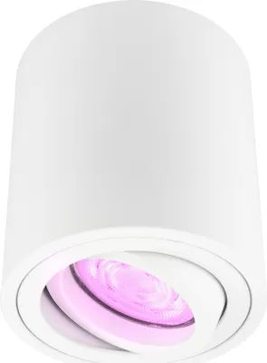 Produktbild von Ledvion - LED Aufbauspots Rund, Dimmbare, 5W, RGBWW, Wifi, App, Deckenleuchte