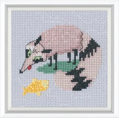 Produktbild von RTO Kreuzstich Stickpackung "Traumsee", Zählmuster, 11x15cm