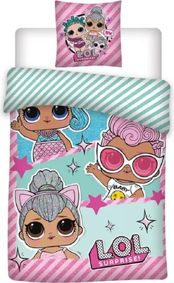 Produktbild von LOL Surprise! Friends Bettbezug 140 x 200 cm - bio Baumwolle