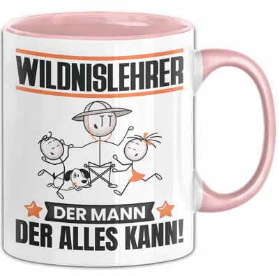 Produktbild von Wildnislehrer Tasse Geschenk für Wildnislehrer Der Mann Der Alles Kann Geschenkidee zum Geburtstag (Rosa)