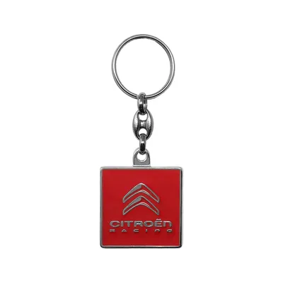 Image de Porte-clés officier Citroen Racing en métal, rouge