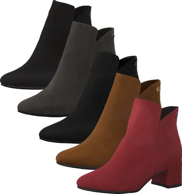 Produktbild von Tamaris Damen Stiefeletten Kurzschaft Blockabsatz 1-25372-25, Größe:36 EU, Farbe:Braun