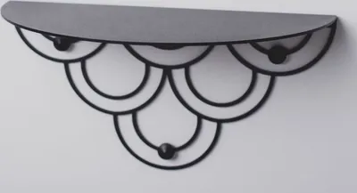Produktbild von Wandkonsole aus Metall schwarz
