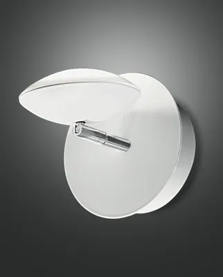 Produktbild von Fabas Luce LED Wandleuchte Hale Ø120mm 8W Warmweiß Weiß