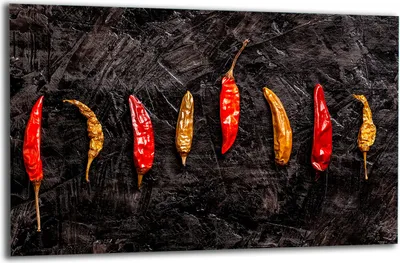 Produktbild von Herdabdeckplatte Glaskeramikkochfeld-Abdeckung Spritzschutz Glas 80x52 Chili